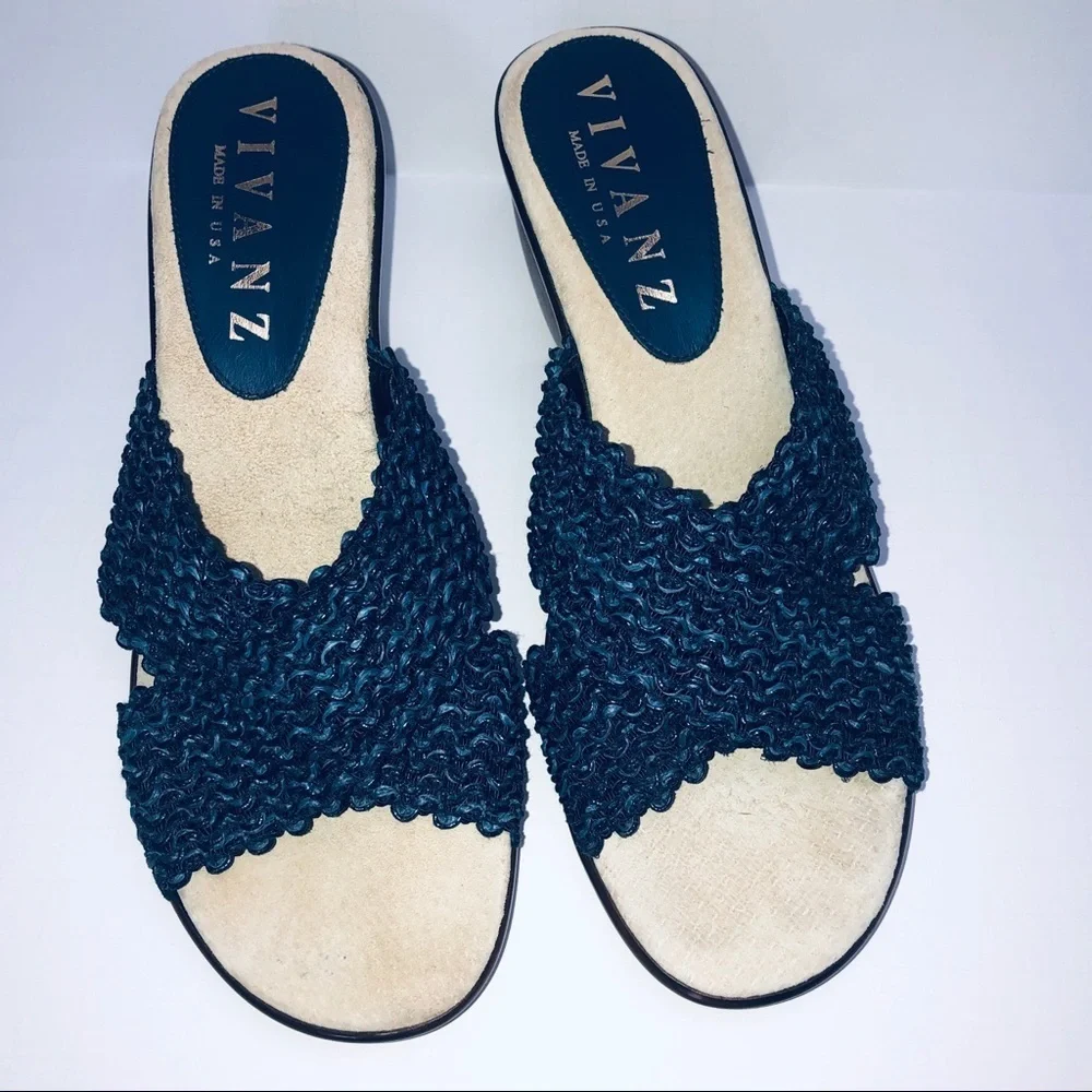 Vivanz Made in USA - Wedge Slide Sandal